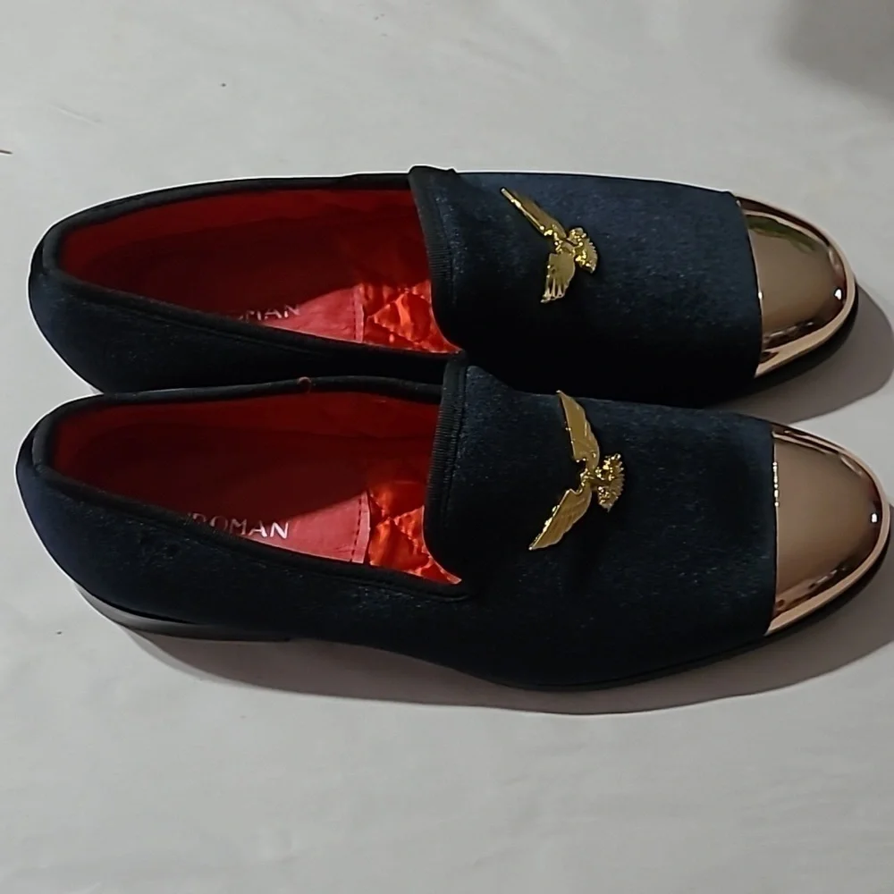 Men's Elanroman Suede Slipon Dress Shoes NWOT